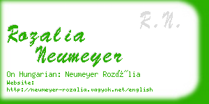 rozalia neumeyer business card